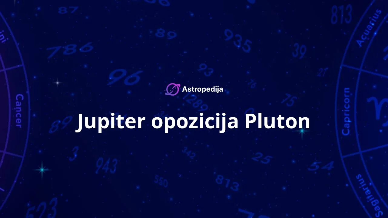 Jupiter opozicija Pluton