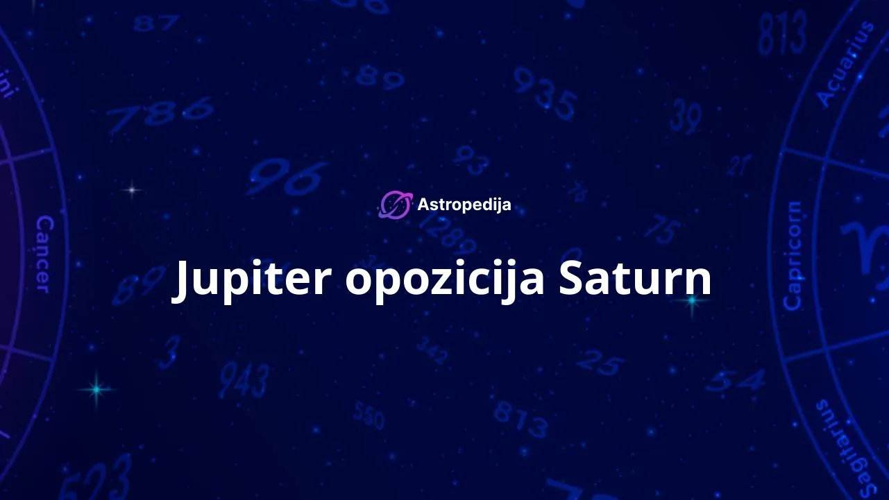 Jupiter opozicija Saturn