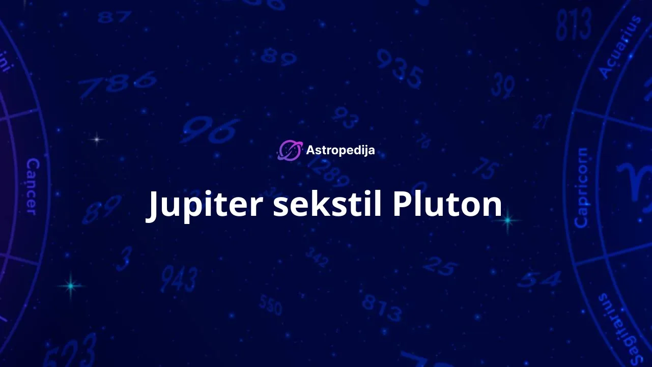 Jupiter sekstil Pluton