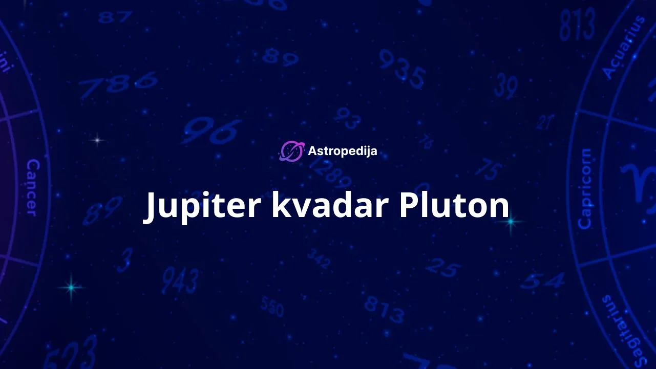 Jupiter kvadar Pluton