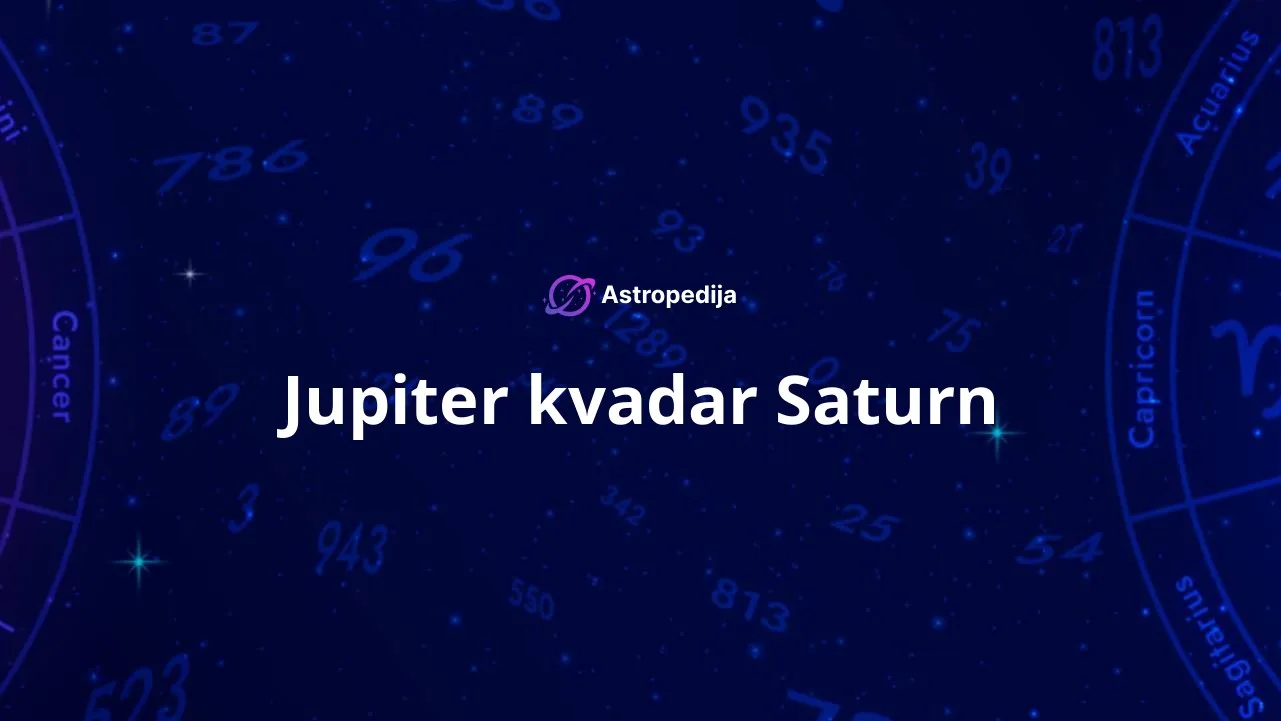 Jupiter kvadar Saturn