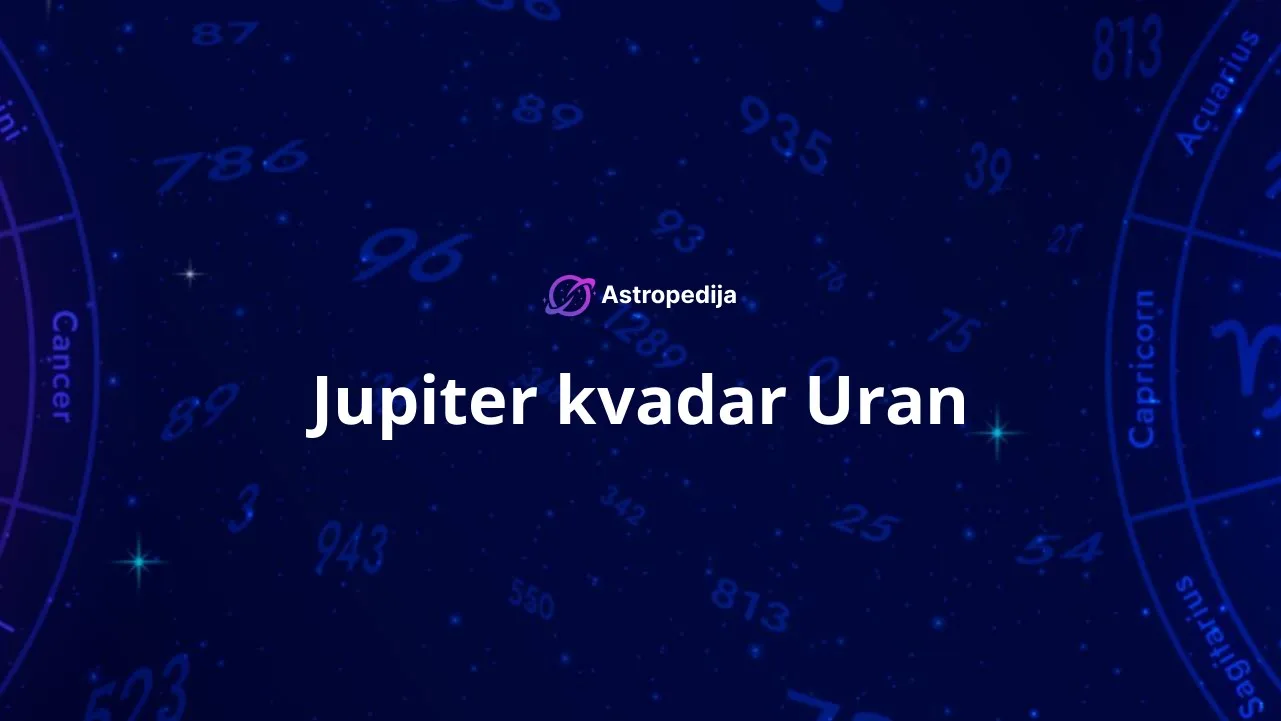 Jupiter kvadar Uran
