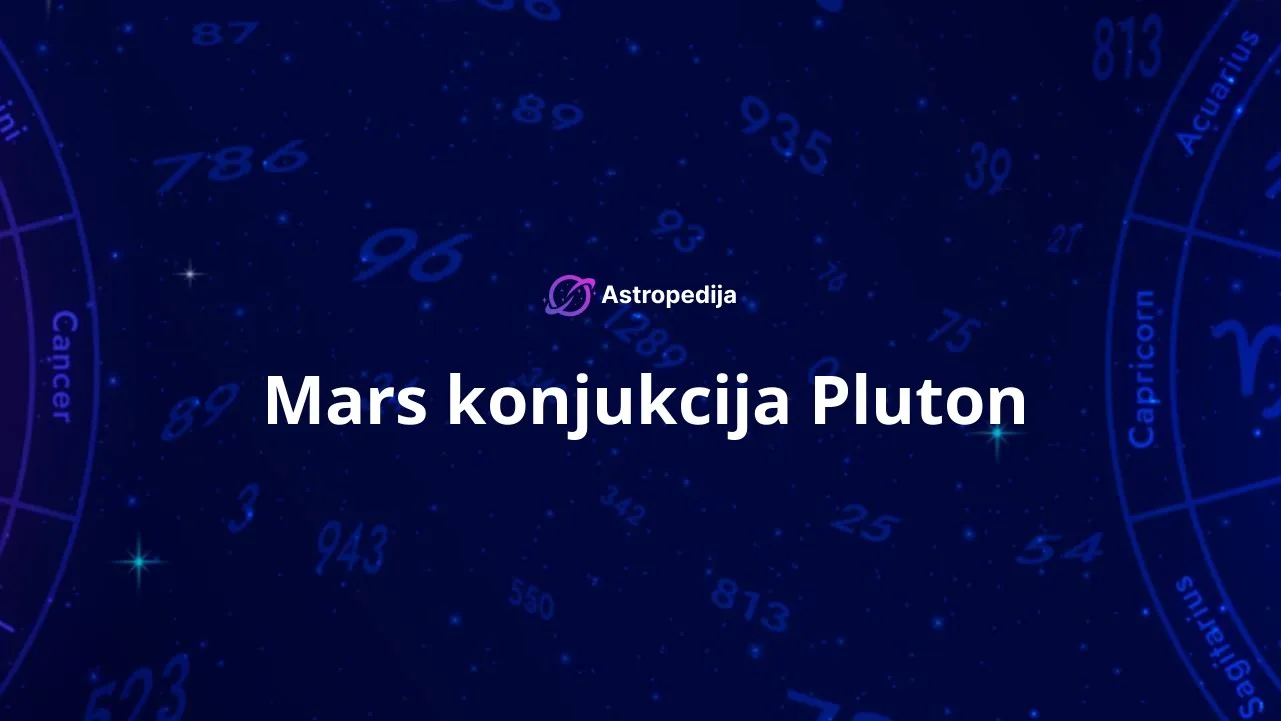 Mars konjukcija Pluton