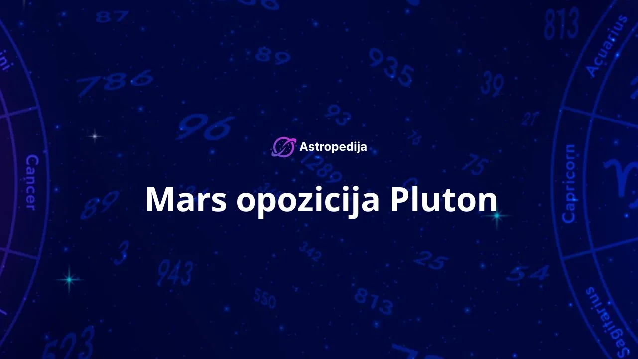 Mars opozicija Pluton