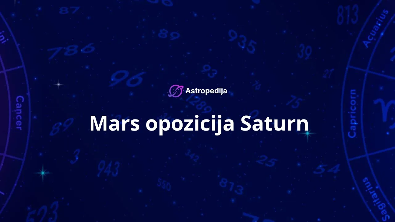 Mars opozicija Saturn