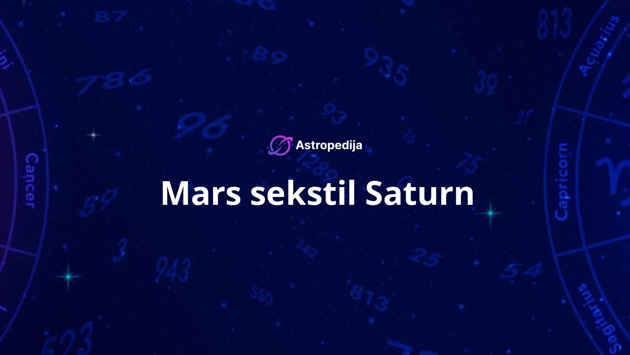 Mars sekstil Saturn