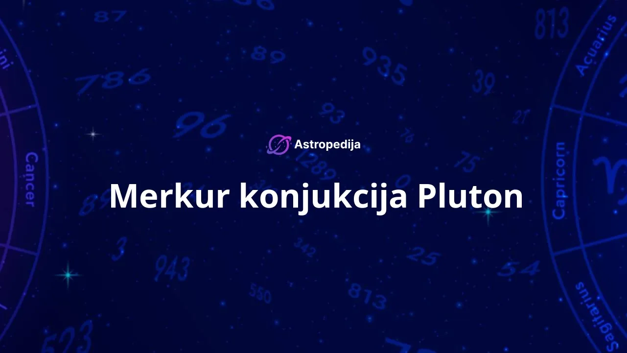 Merkur konjukcija Pluton