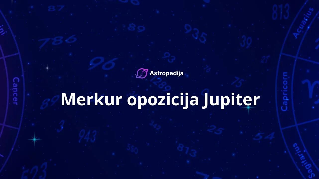 Merkur opozicija Jupiter
