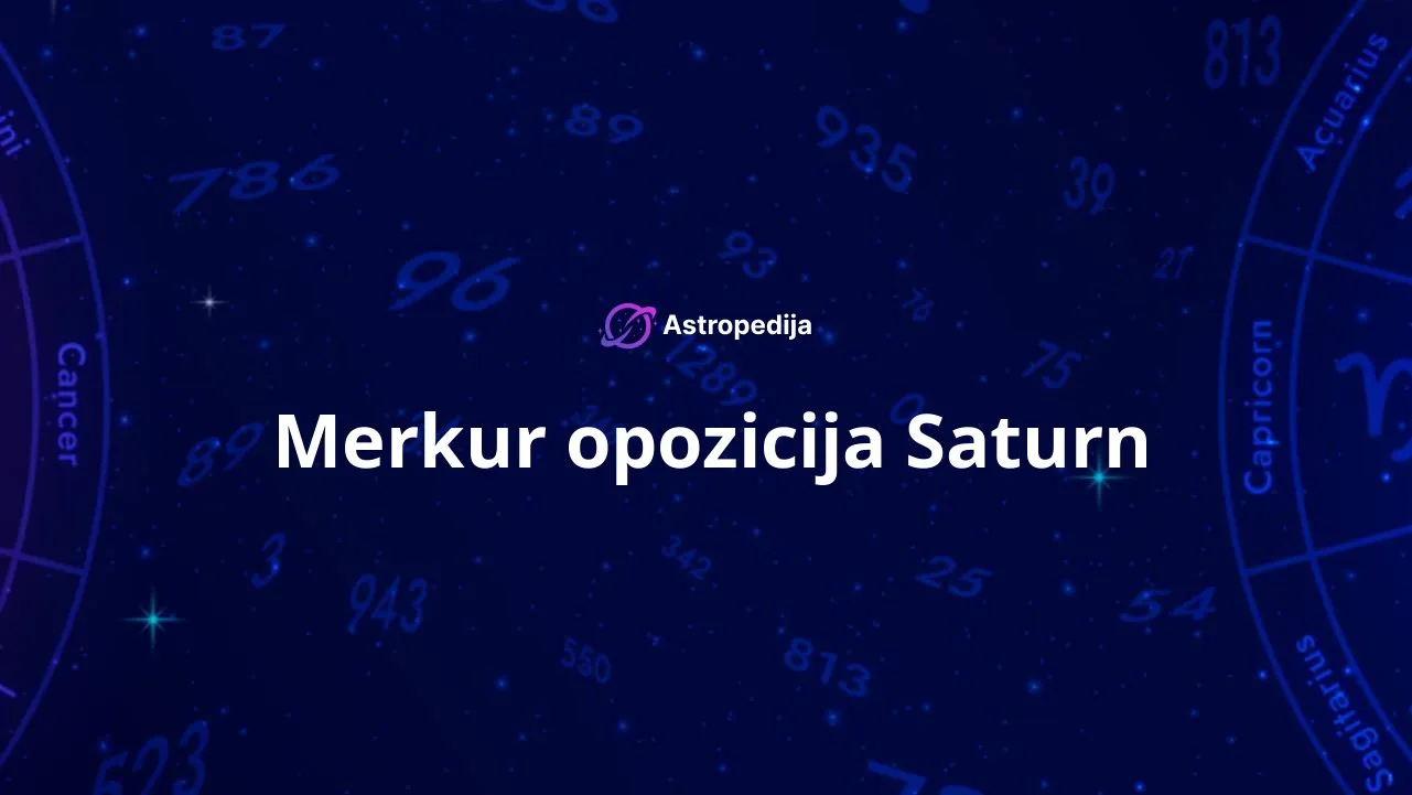 Merkur opozicija Saturn