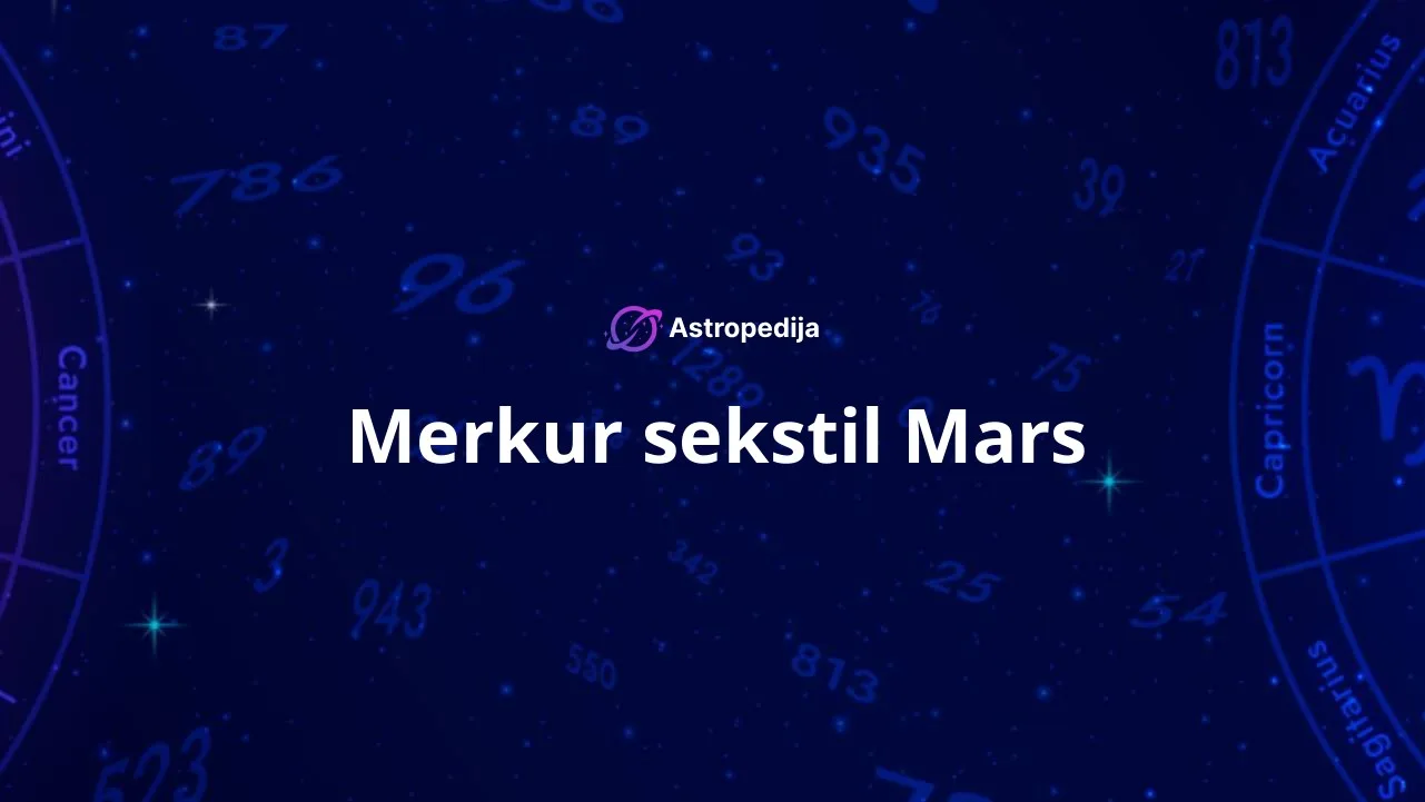 Merkur sekstil Mars