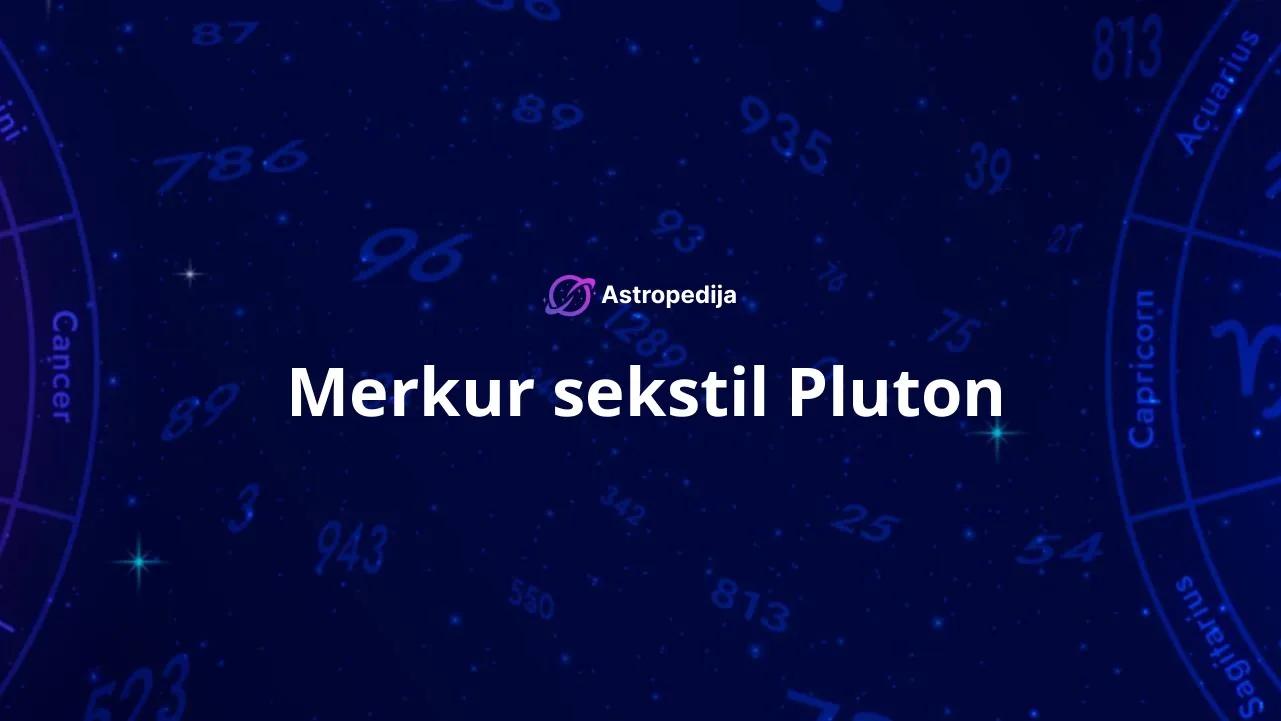Merkur sekstil Pluton