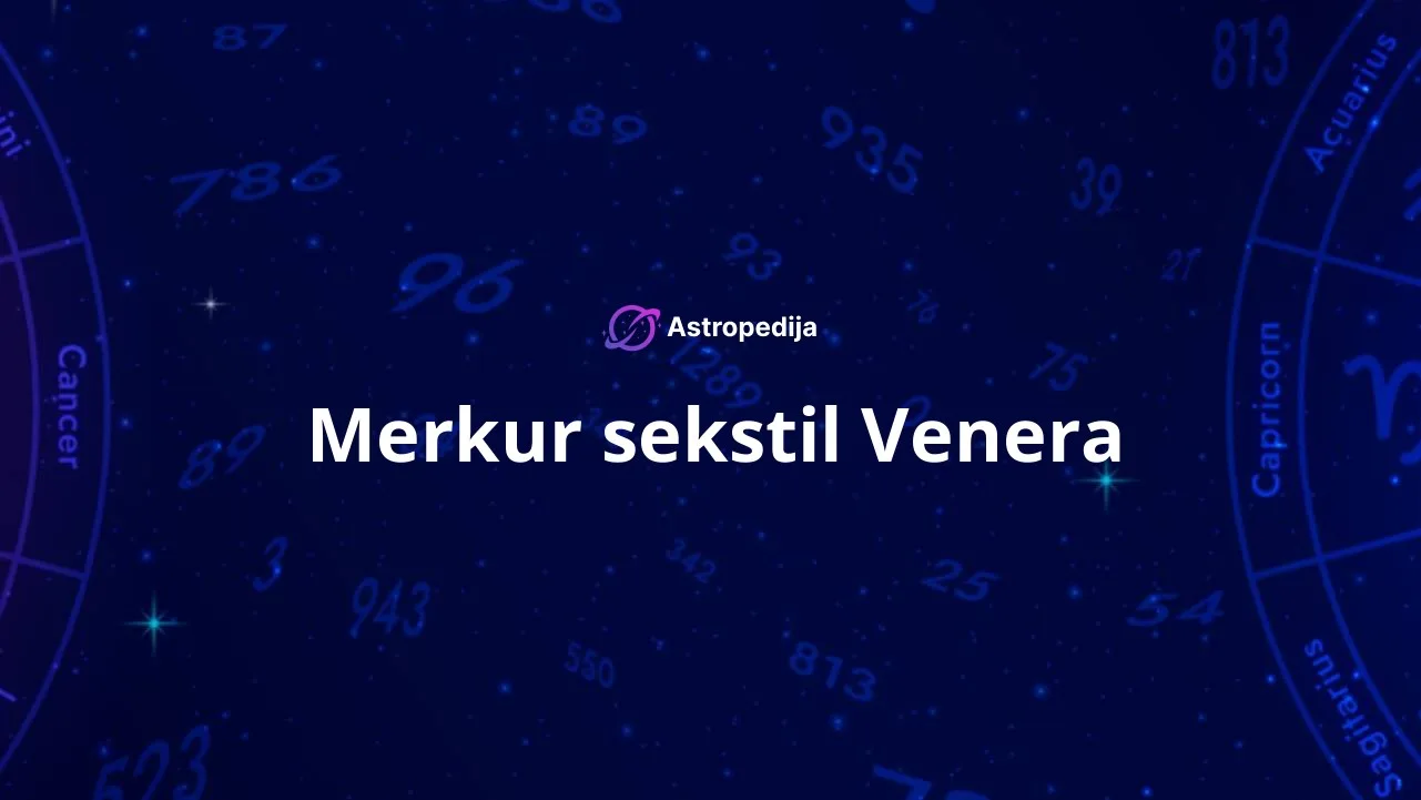 Merkur sekstil Venera