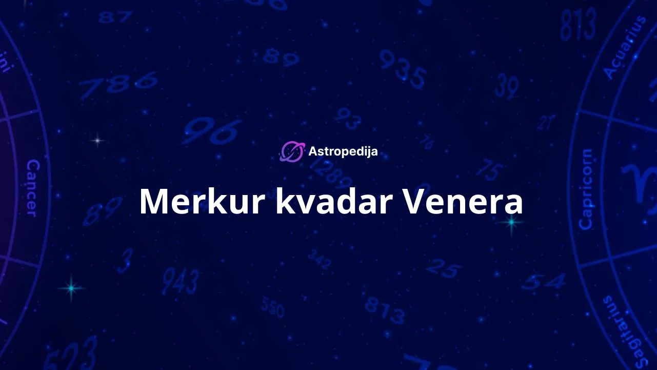 Merkur kvadar Venera