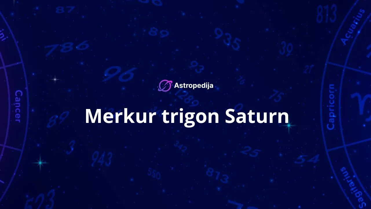Merkur trigon Saturn