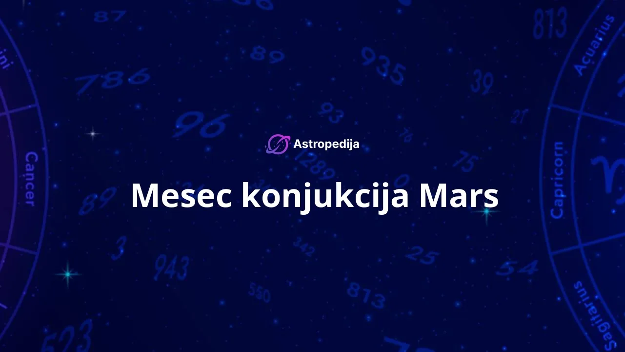 Mesec konjukcija Mars