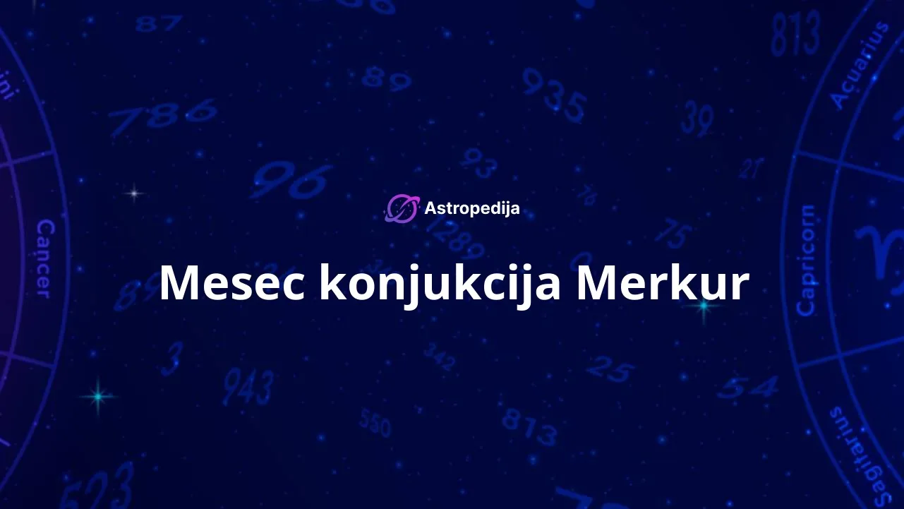 Mesec konjukcija Merkur