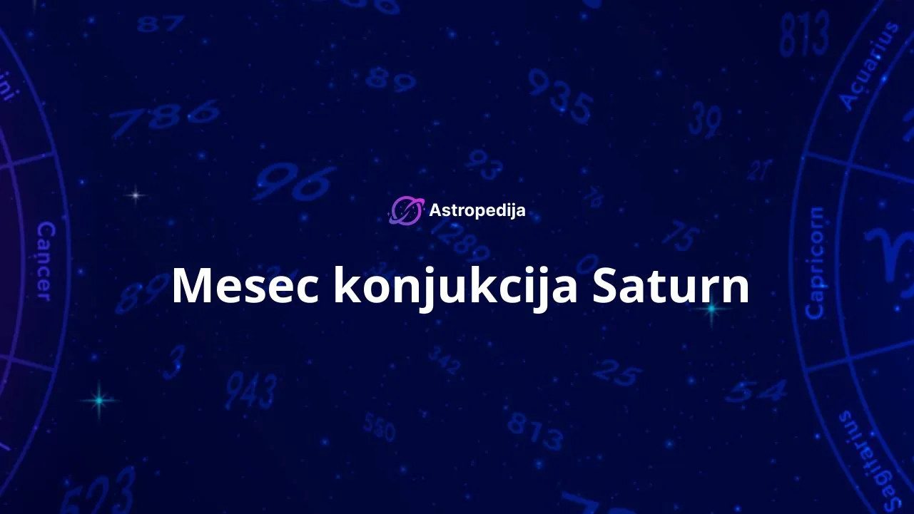 Mesec konjukcija Saturn