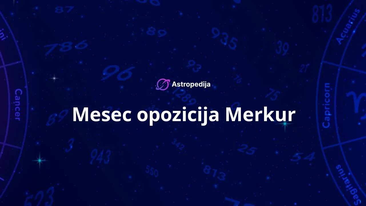 Mesec opozicija Merkur