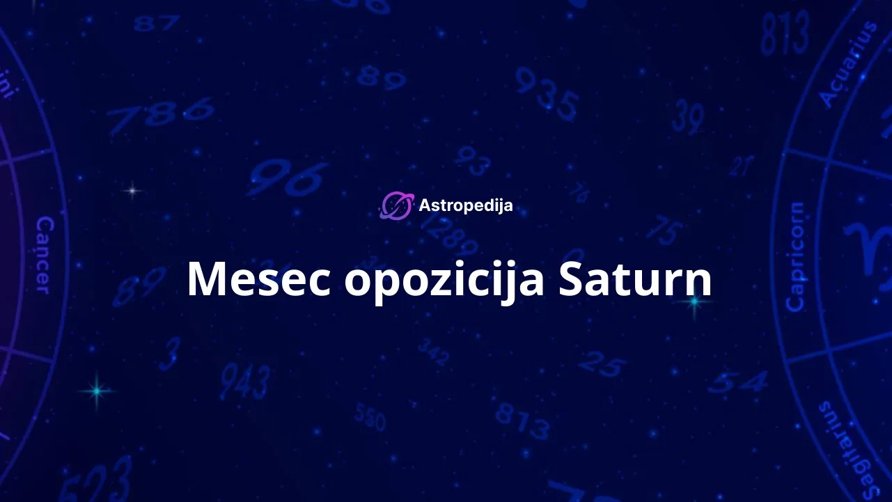 Mesec opozicija Saturn