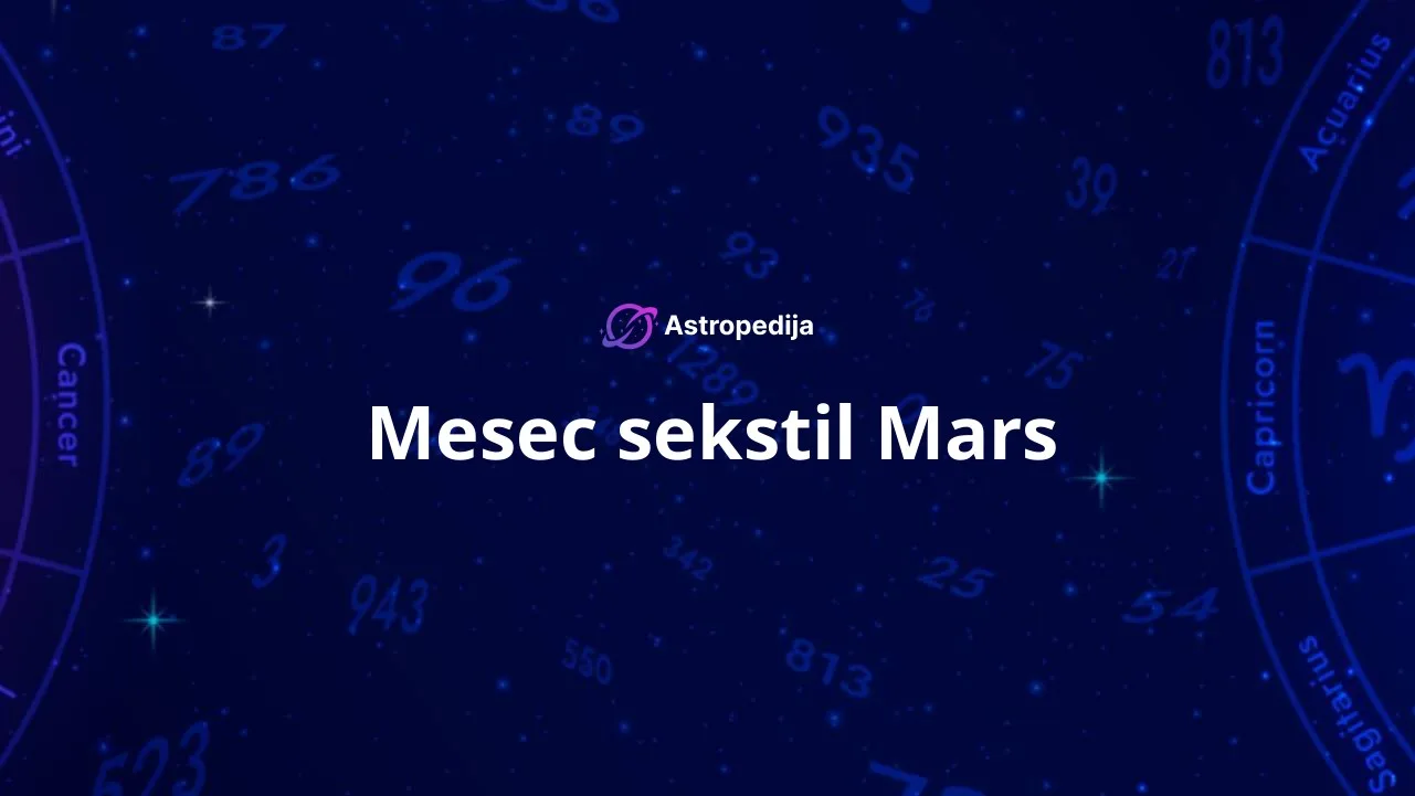 Mesec sekstil Mars