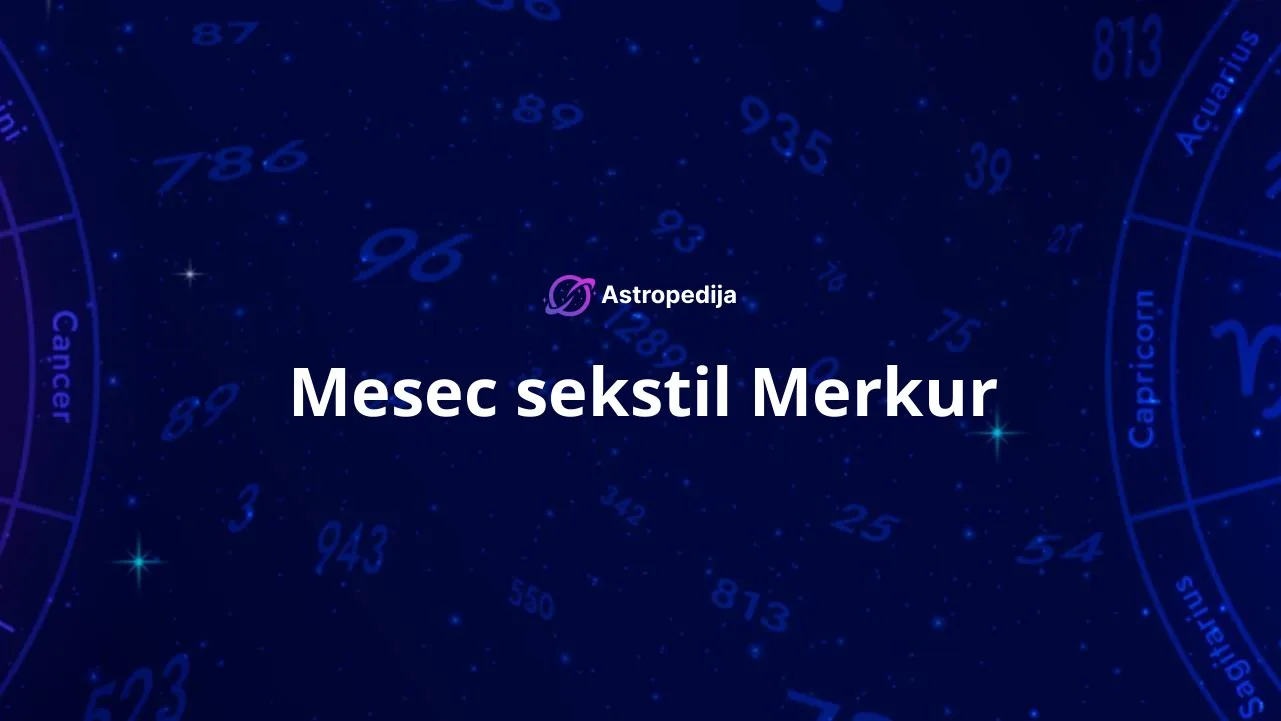 Mesec sekstil Merkur