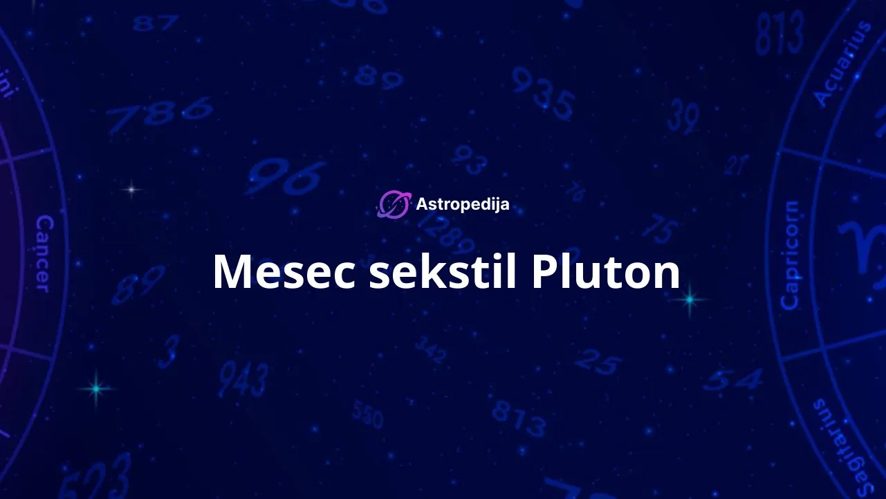 Mesec sekstil Pluton