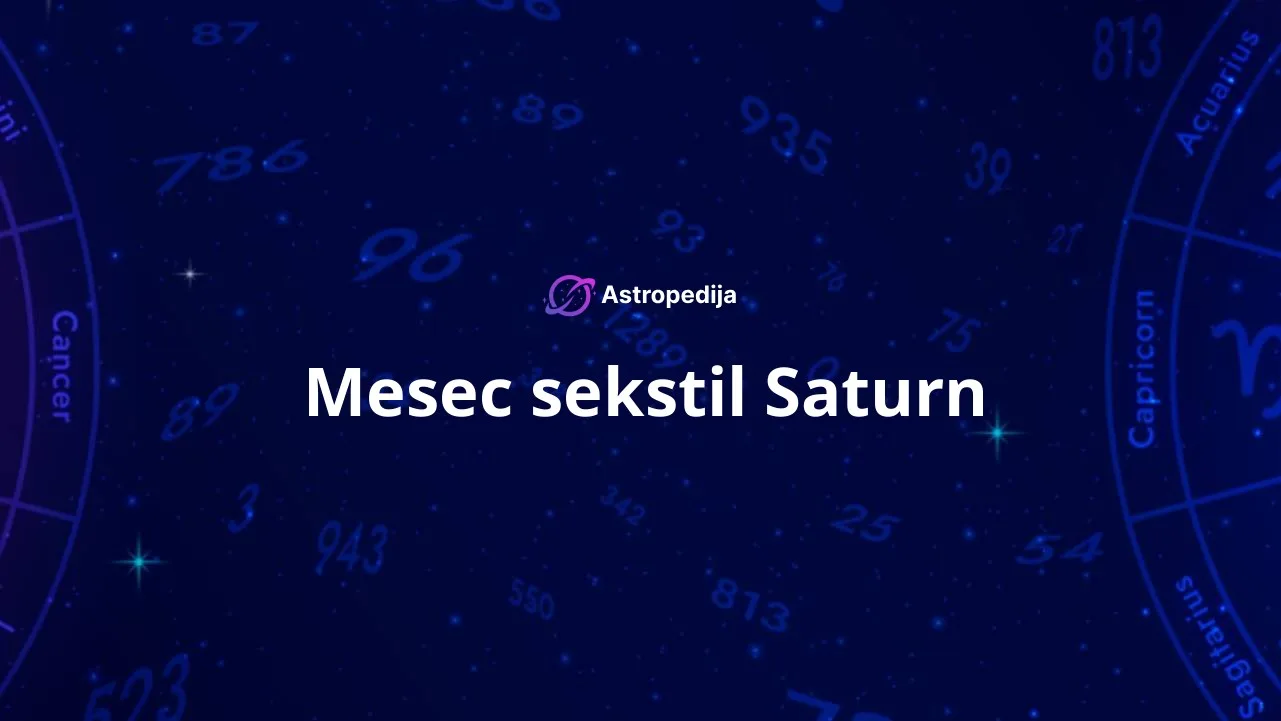Mesec sekstil Saturn