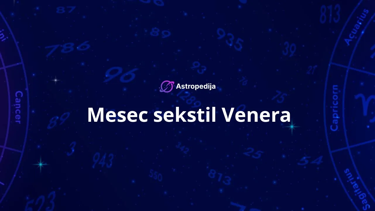 Mesec sekstil Venera