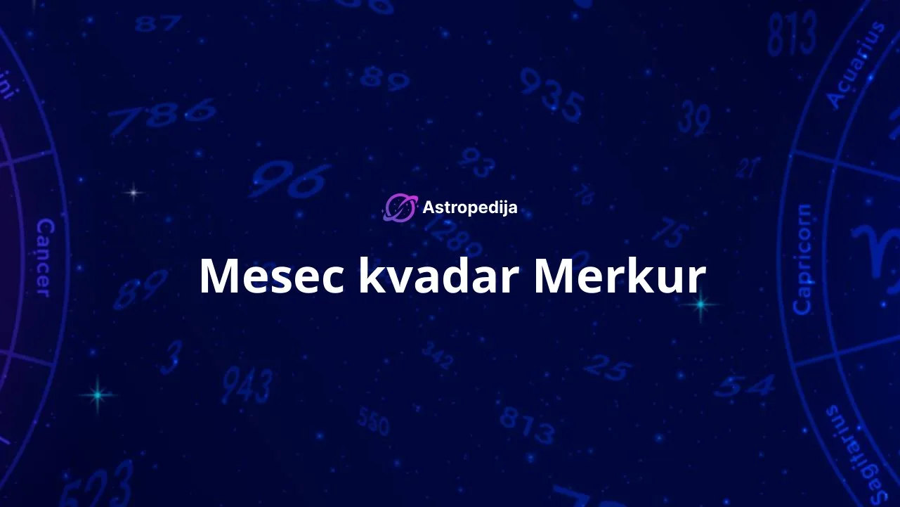 Mesec kvadar Merkur