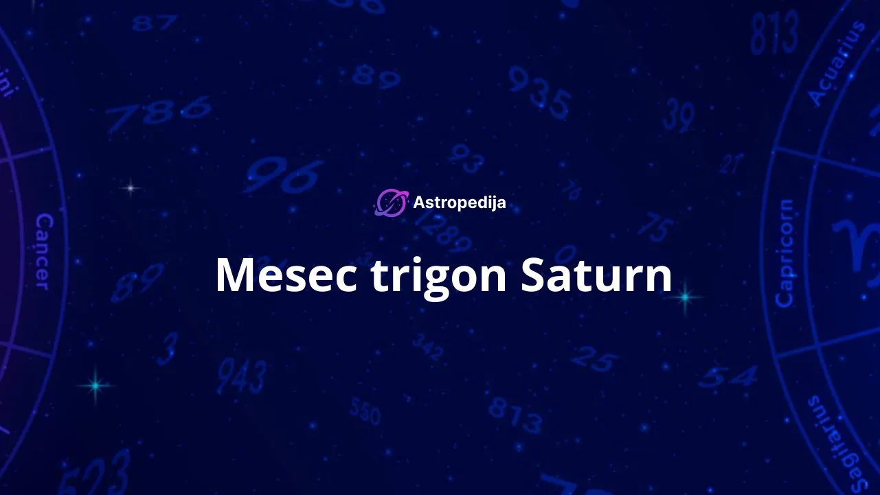 Mesec trigon Saturn