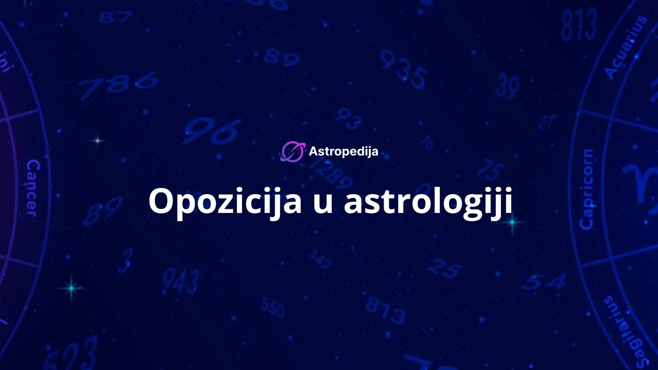 Opozicija u astrologiji - Opozicija aspekt