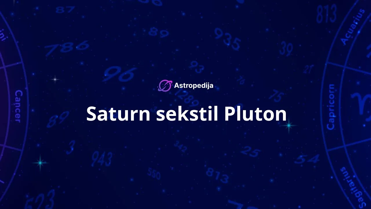 Saturn sekstil Pluton