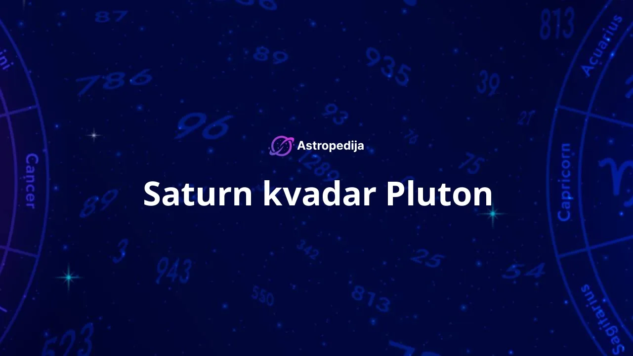 Saturn kvadar Pluton