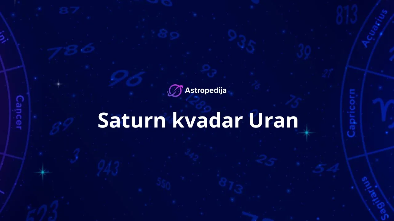 Saturn kvadar Uran