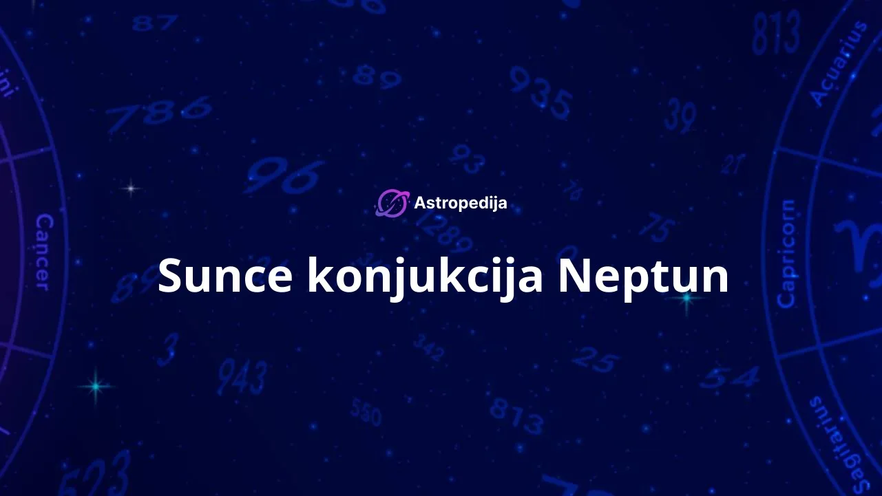 Sunce konjukcija Neptun