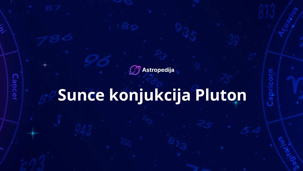Sunce konjukcija Pluton