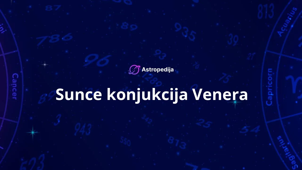 Sunce konjukcija Venera