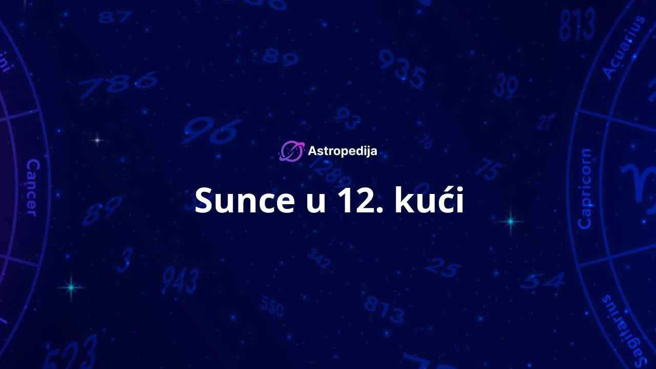 Sunce u 12. kući