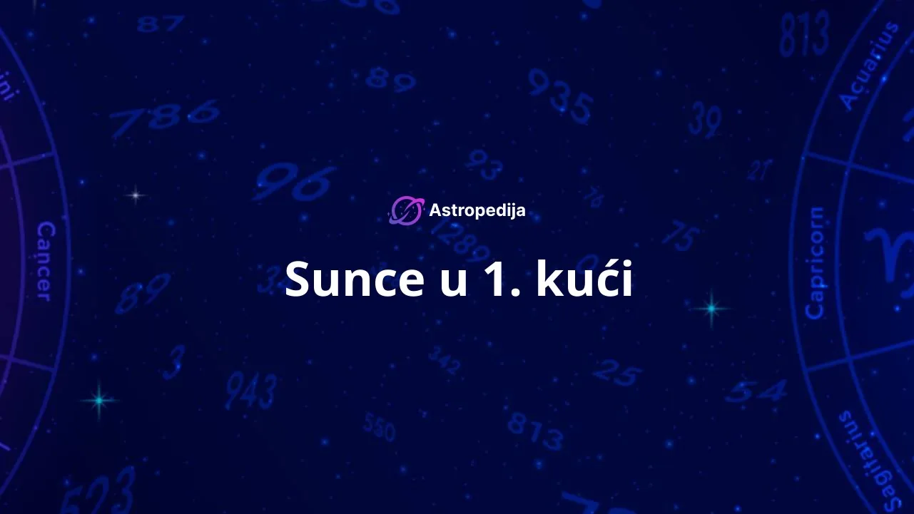 Sunce u 1. kući