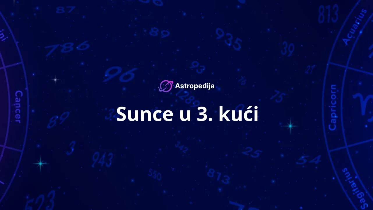 Sunce u 3. kući