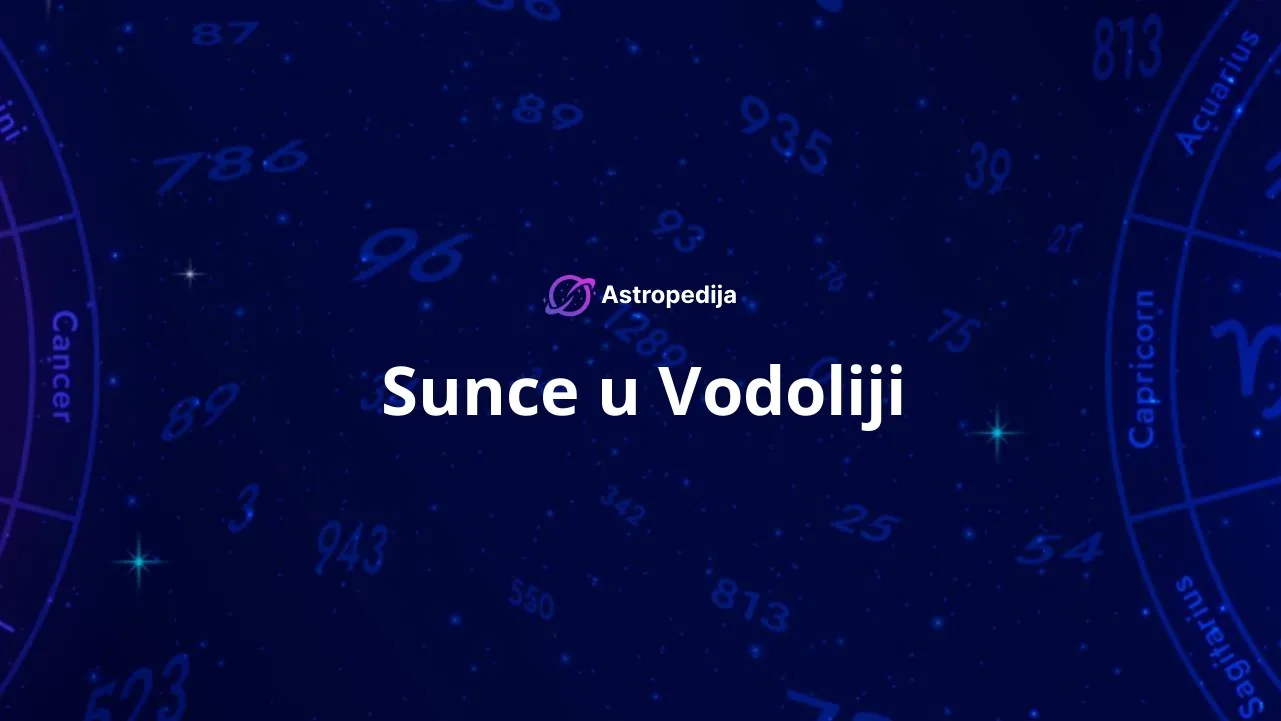 Sunce u Vodoliji