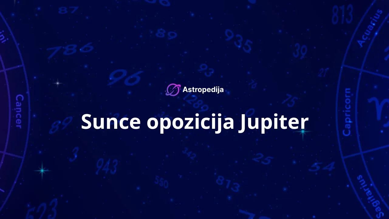 Sunce opozicija Jupiter