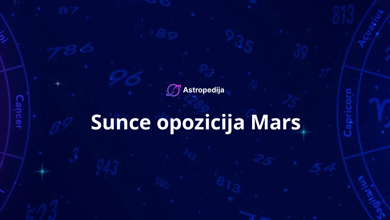 Sunce opozicija Mars
