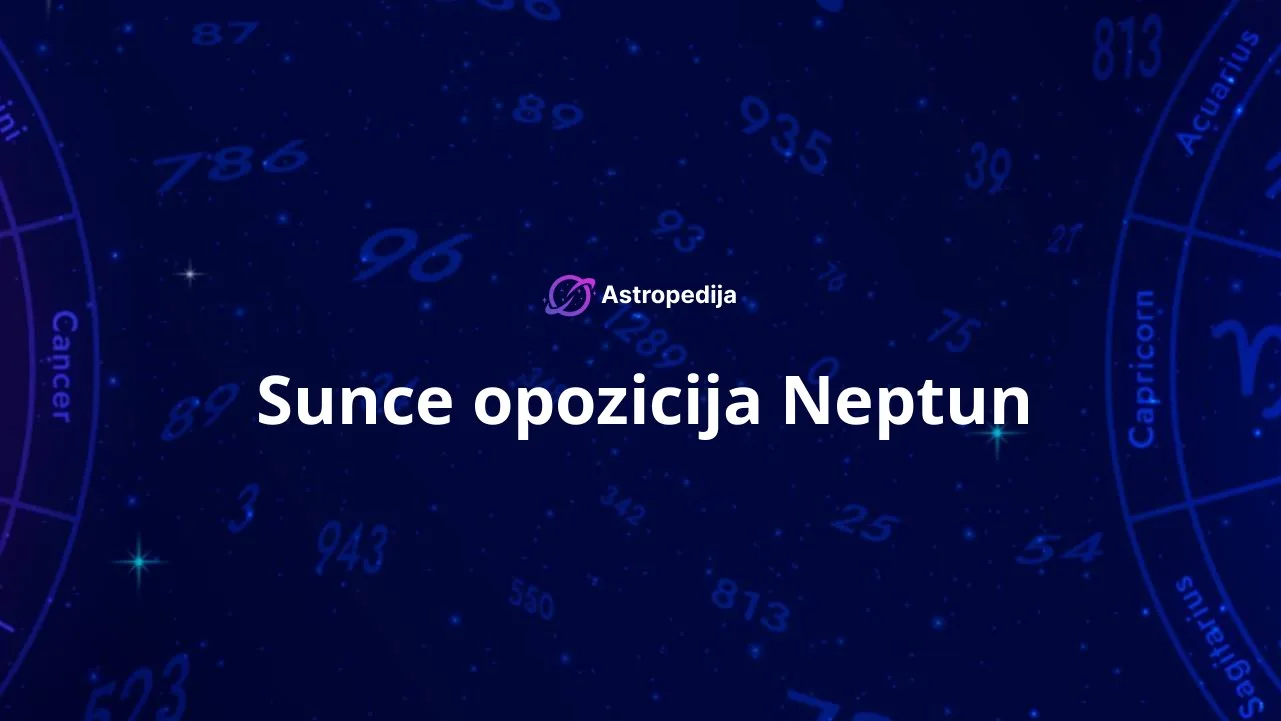 Sunce opozicija Neptun