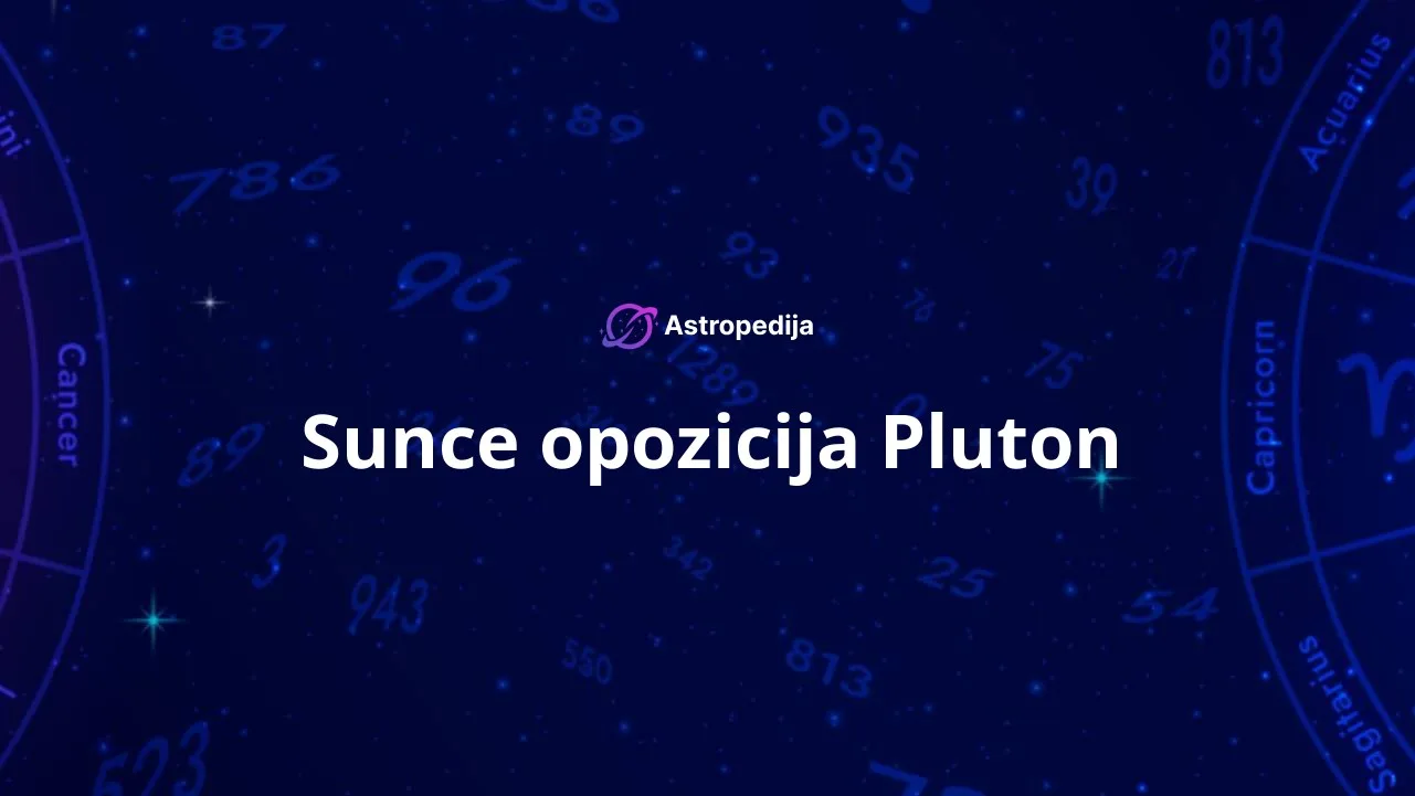 Sunce opozicija Pluton