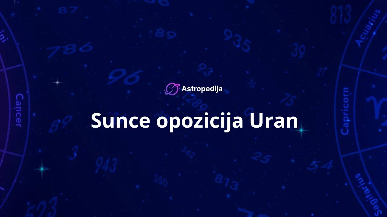 Sunce opozicija Uran