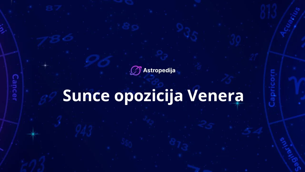 Sunce opozicija Venera