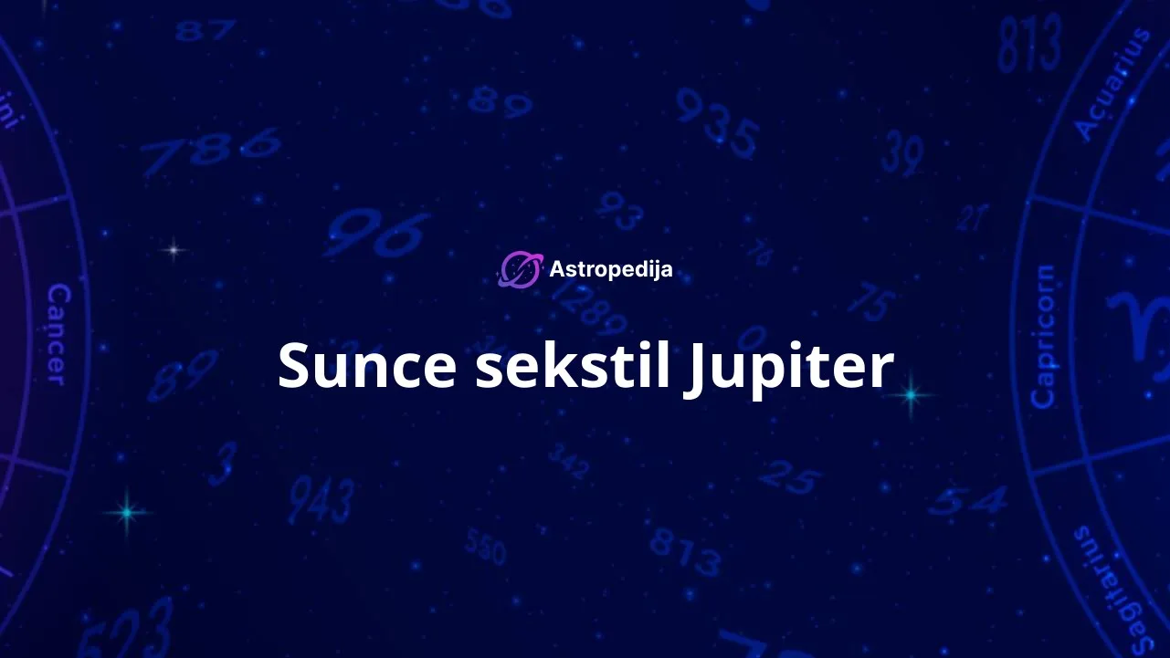 Sunce sekstil Jupiter