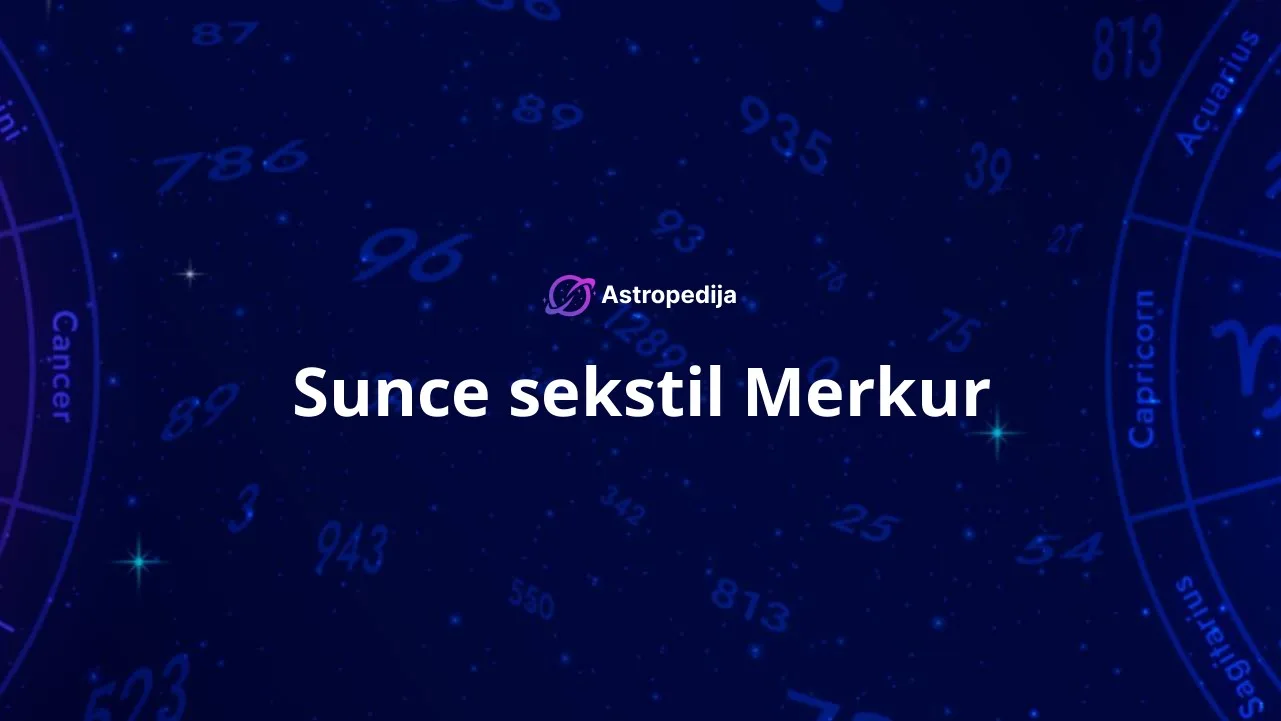 Sunce sekstil Merkur