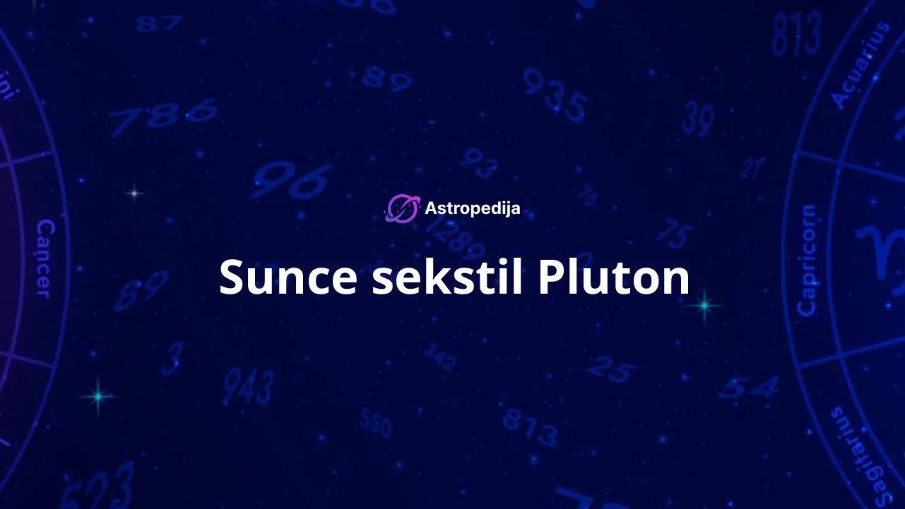 Sunce sekstil Pluton